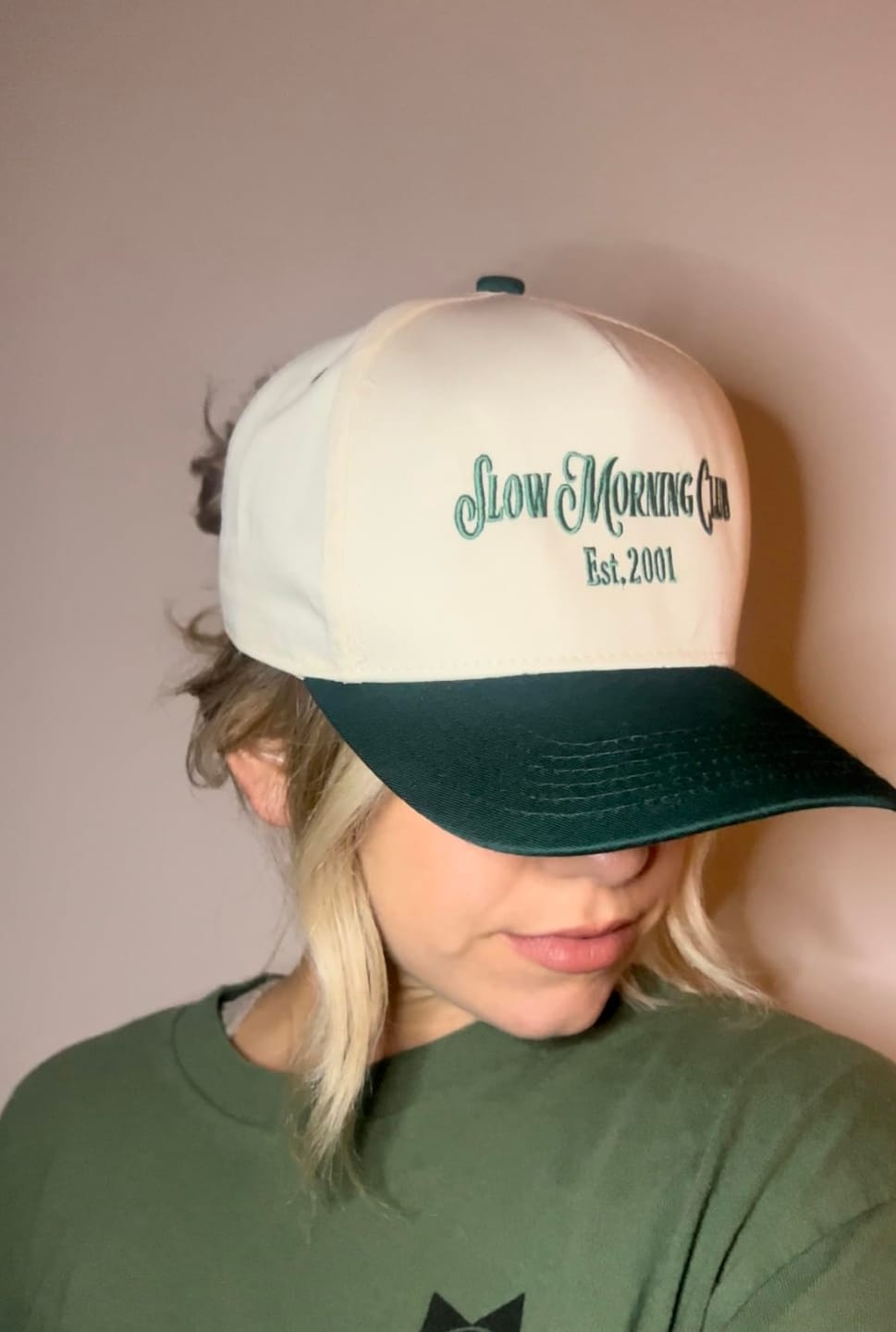 Customer photo review of Custom Embroidered Snapback Hat – Personalized Text or Logo Cap