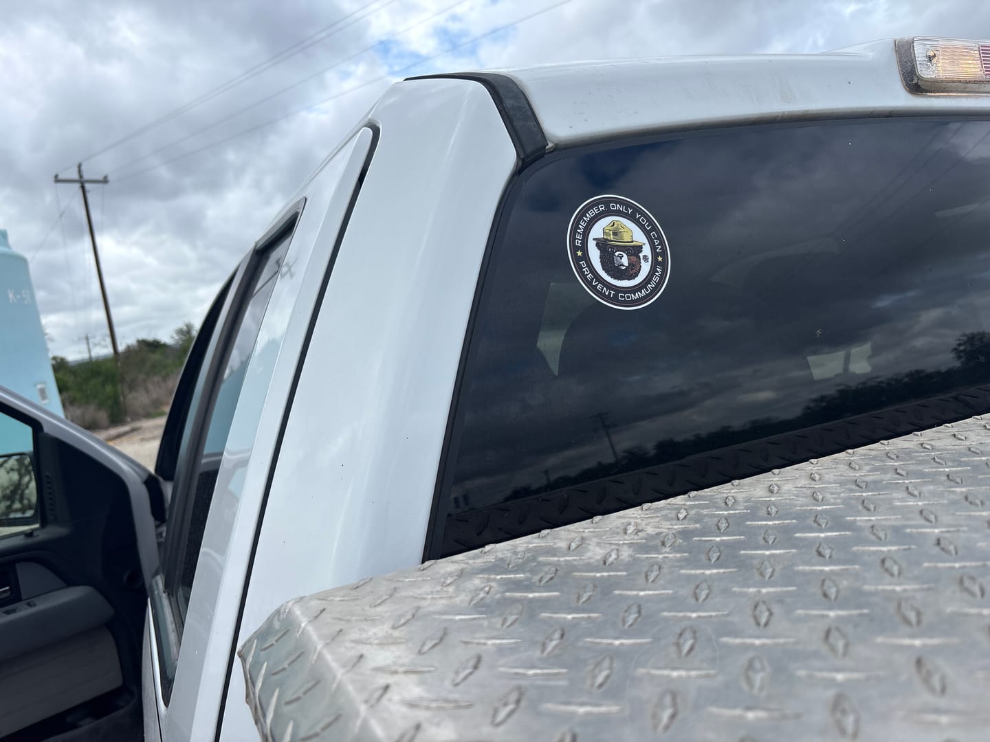 Customer photo review of Only You Can Prevent Communism Decal