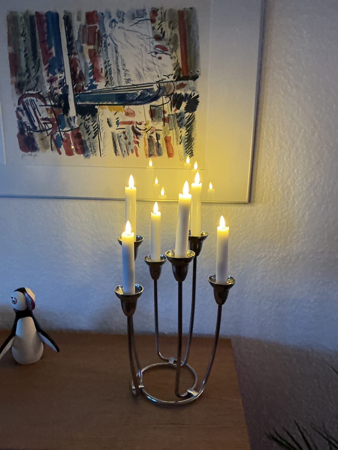 Customer photo review of Romantik LED Kronelys pakke - Hvid - 6 stk 15 cm | 4 stk 24 cm