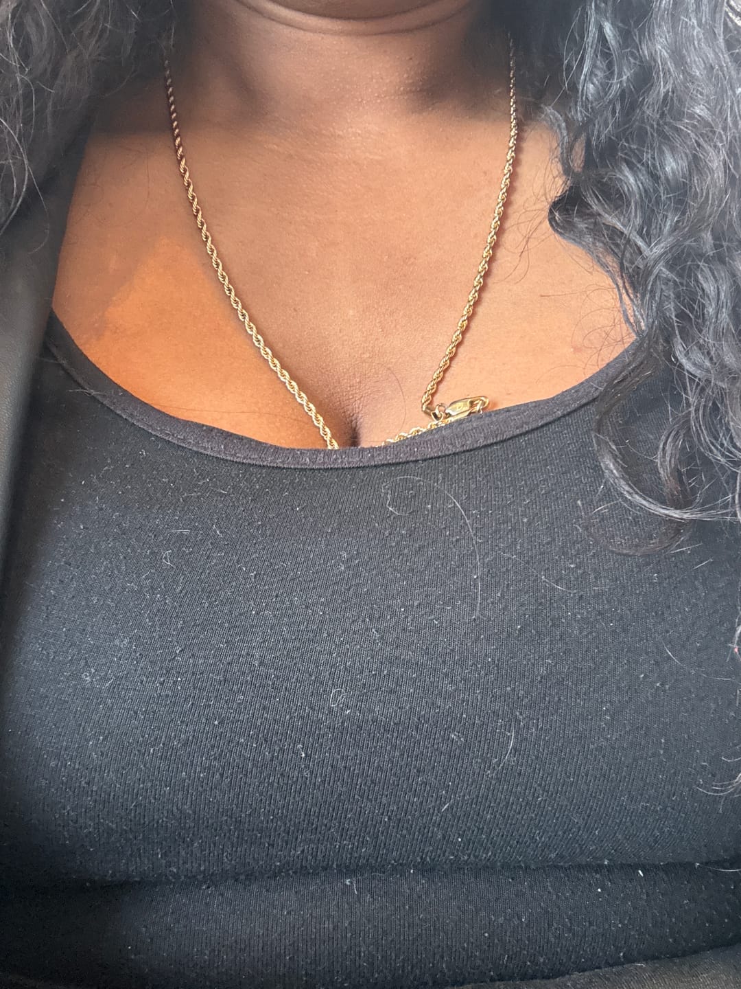 Customer photo review of CLEAN ROPE CHAIN. - 3MM GOLD