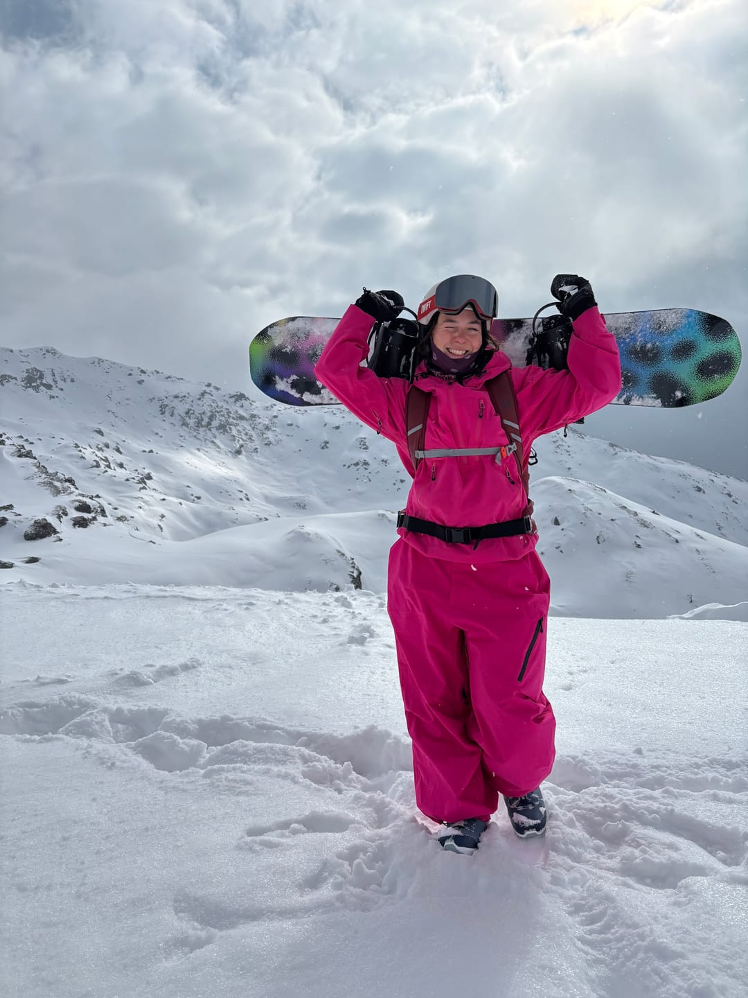 Customer photo review of Women's Rose Lightweight Breathable Baggy Snow Pants