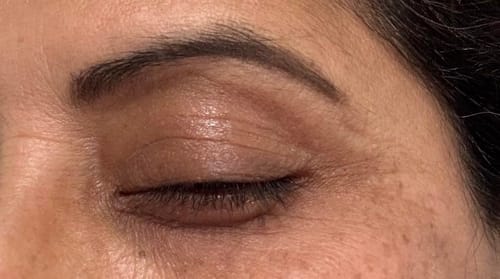 Customer photo review of 3D Eyebrow Dye Cream