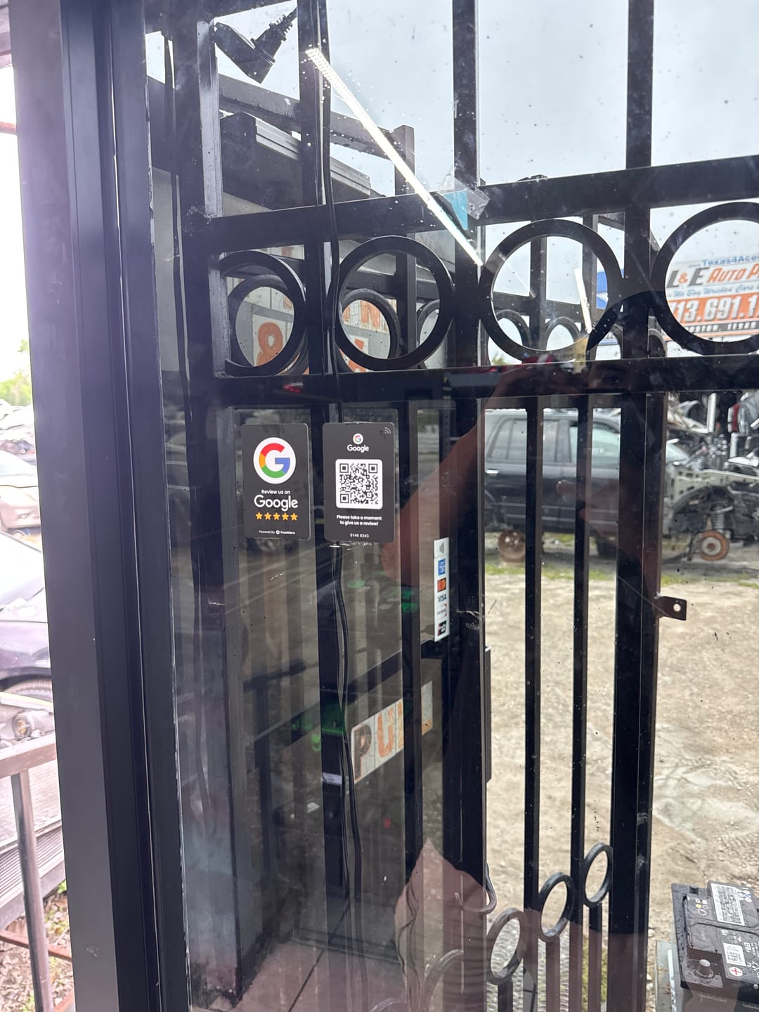 Customer photo review of Google Review Card - Black