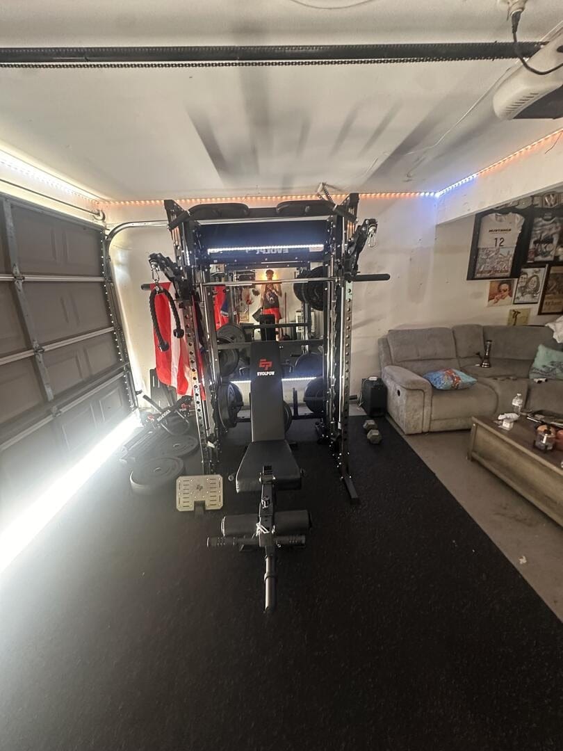 Customer photo review of EVOLPOW M2B Pro Brute All-In-One Smith Machine Home Gym