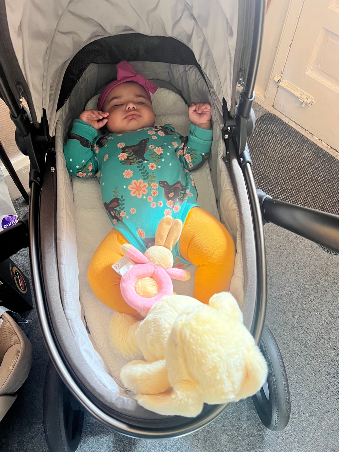 Customer photo review of Winter Rabbits Baby Bodysuit 2 Pack