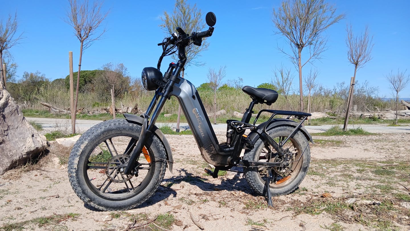 Customer photo review of CMACEWHEEL V20 750W 20" Fat Bike 960Wh Full Suspension E-bike with Torque Sensor 48V 20Ah Battery