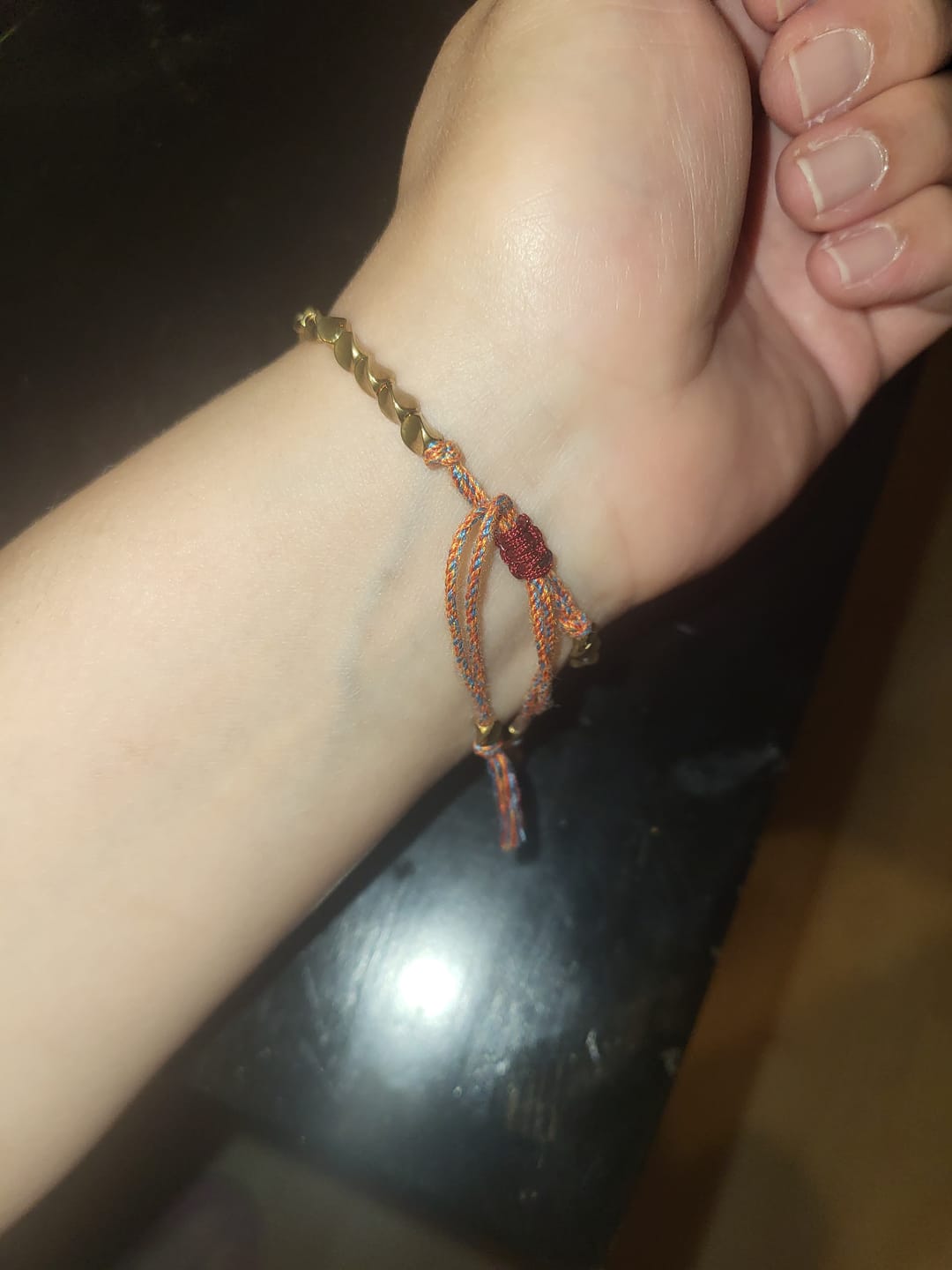 Customer photo review of Tibetisches Kupfer Glücksarmband