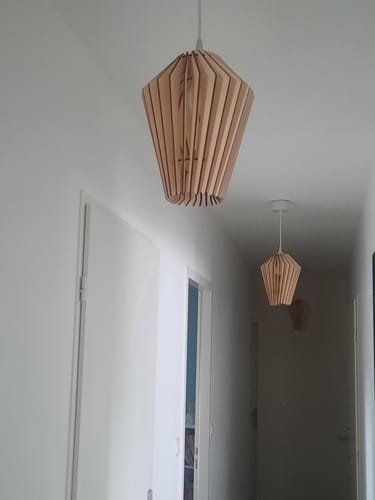 Customer photo review of Ambre teinté Chêne | Suspension