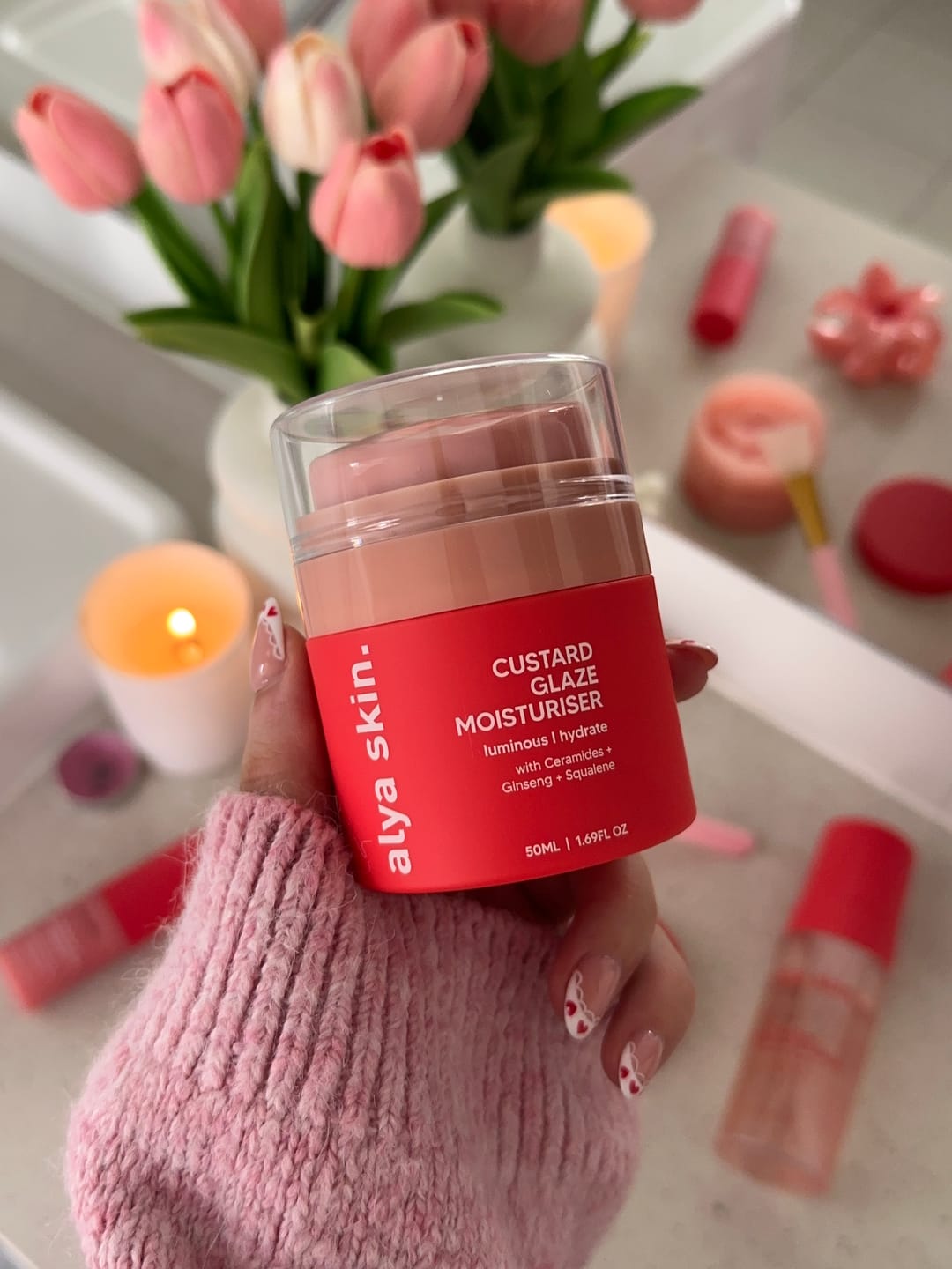 Customer photo review of Custard Glaze Moisturiser