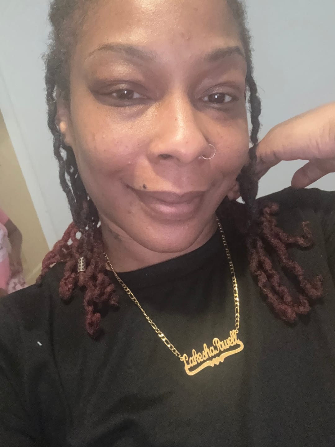 Customer photo review of Kids Custom Name Necklace w/ Cuban Chain