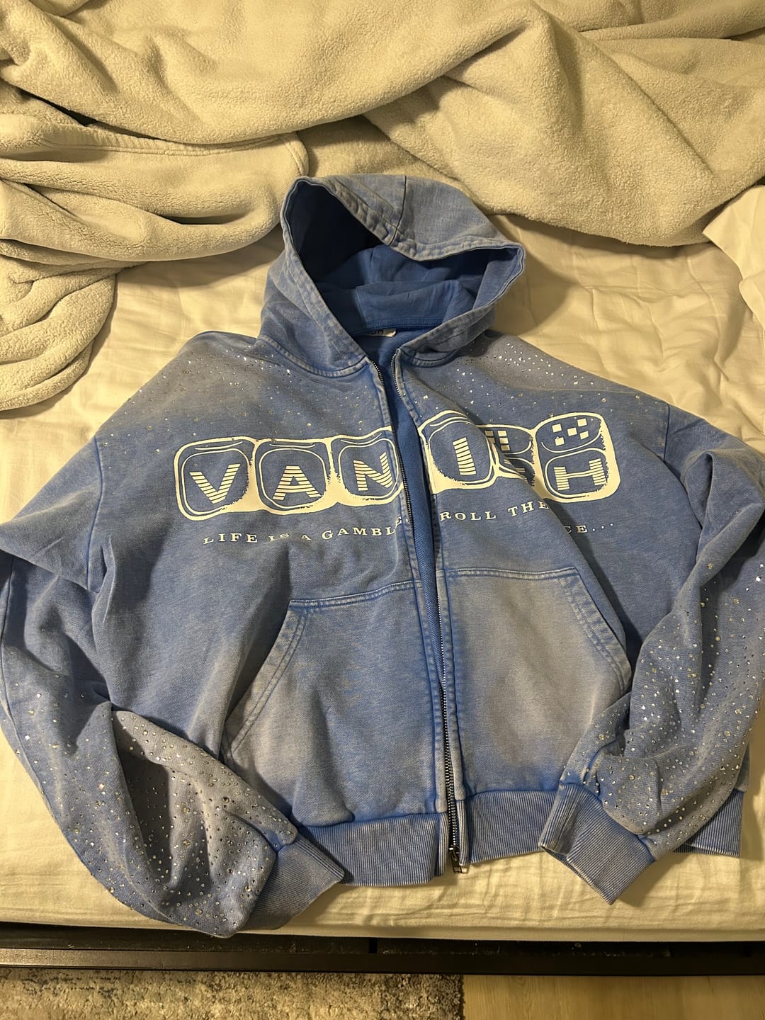Customer photo review of Gamble Zip Hoodie [Blue]