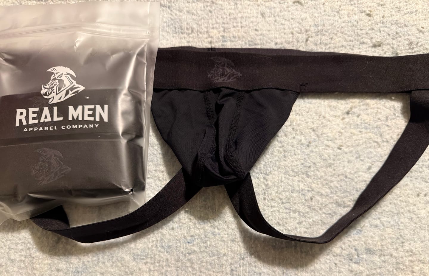 Customer photo review of Nylon 0in Mesh Jockstrap No Fly 3pk Black
