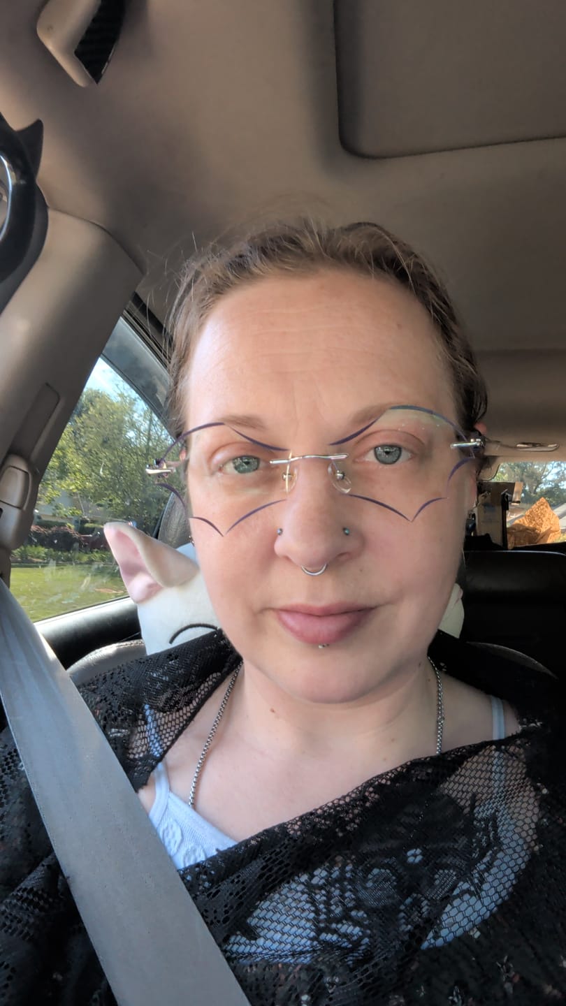 Customer photo review of Batty Eyeglasses