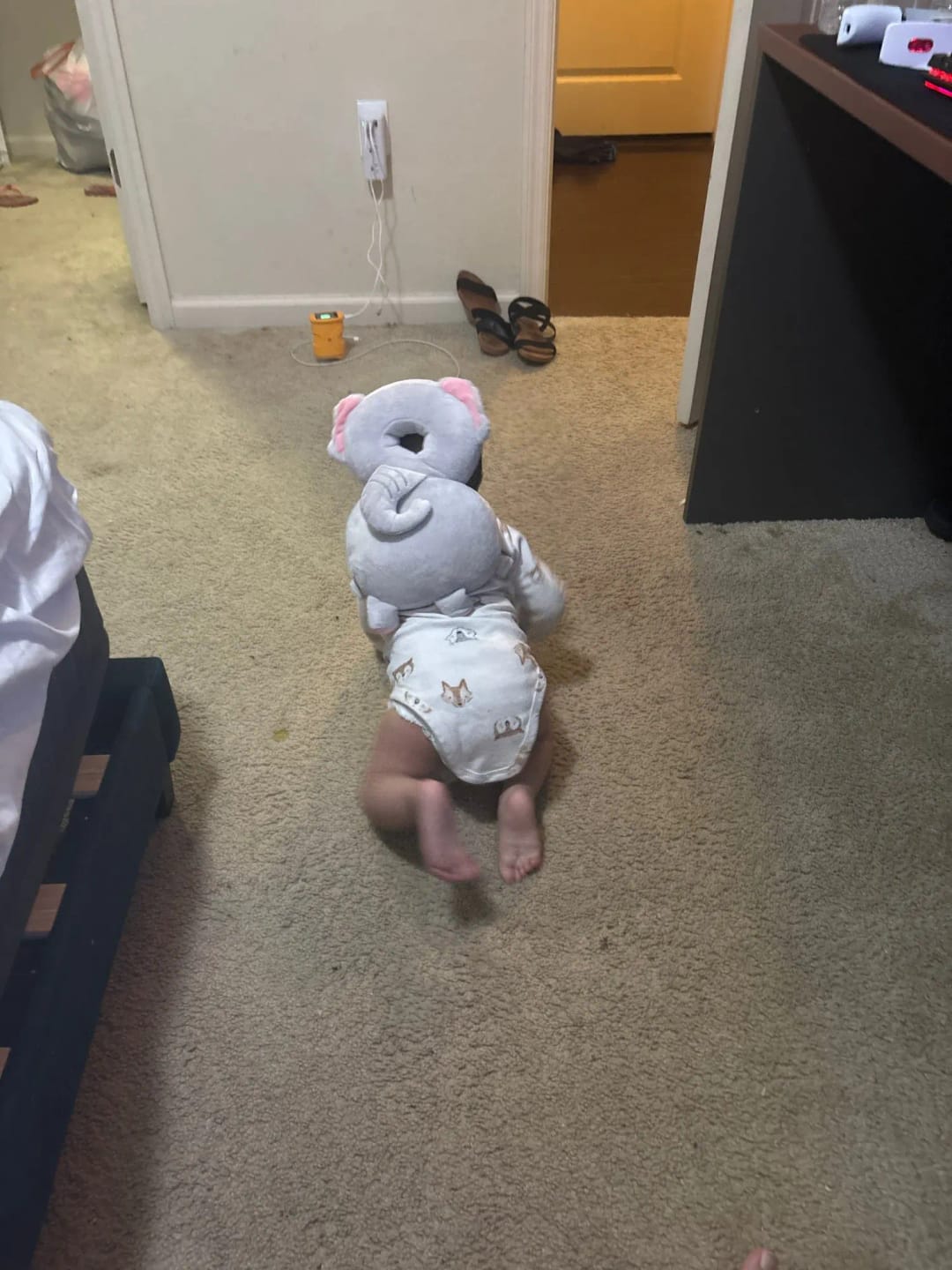 Customer photo review of BumperBuddy™ Baby Head Protector