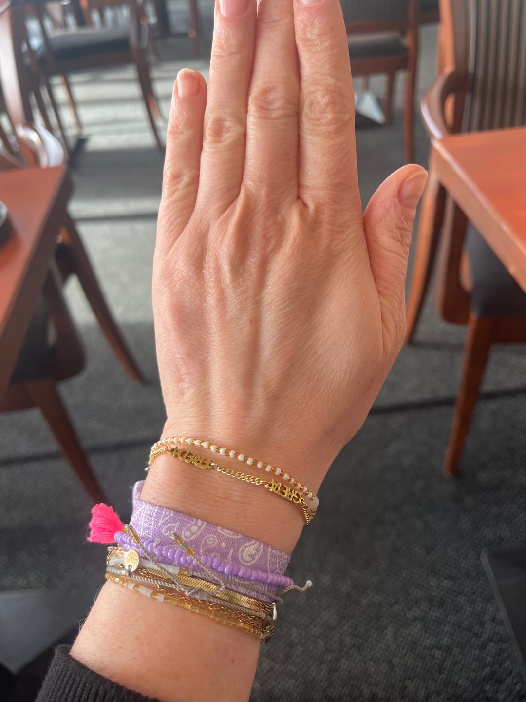 Customer photo review of Personalisiertes Namensarmband