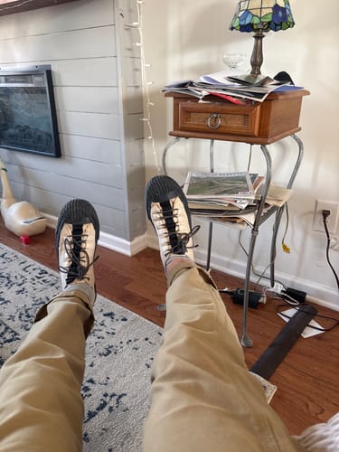 Customer photo review of Grounder Basecamp Low-Top Bone Gray/Black