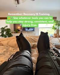 Customer photo review of Nicebeam RecoveryFlow Compression Boots