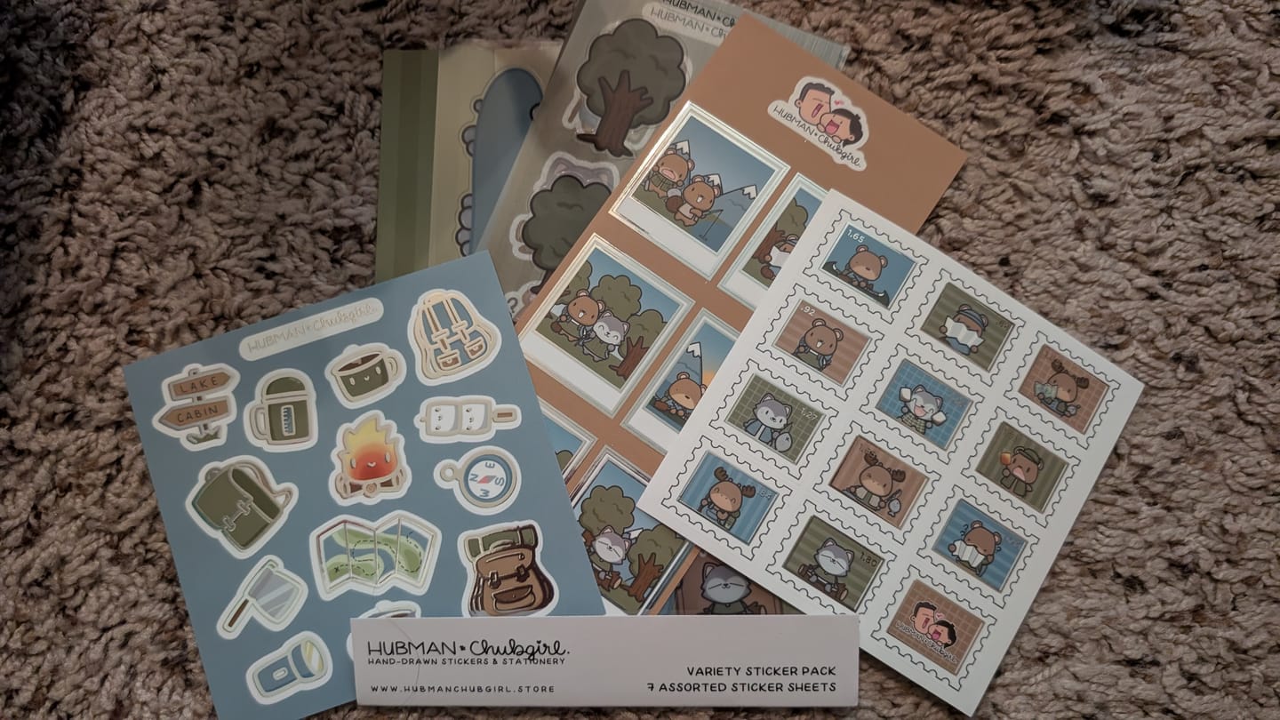 Customer photo review of Outdoor Adventure Variety Sticker Pack