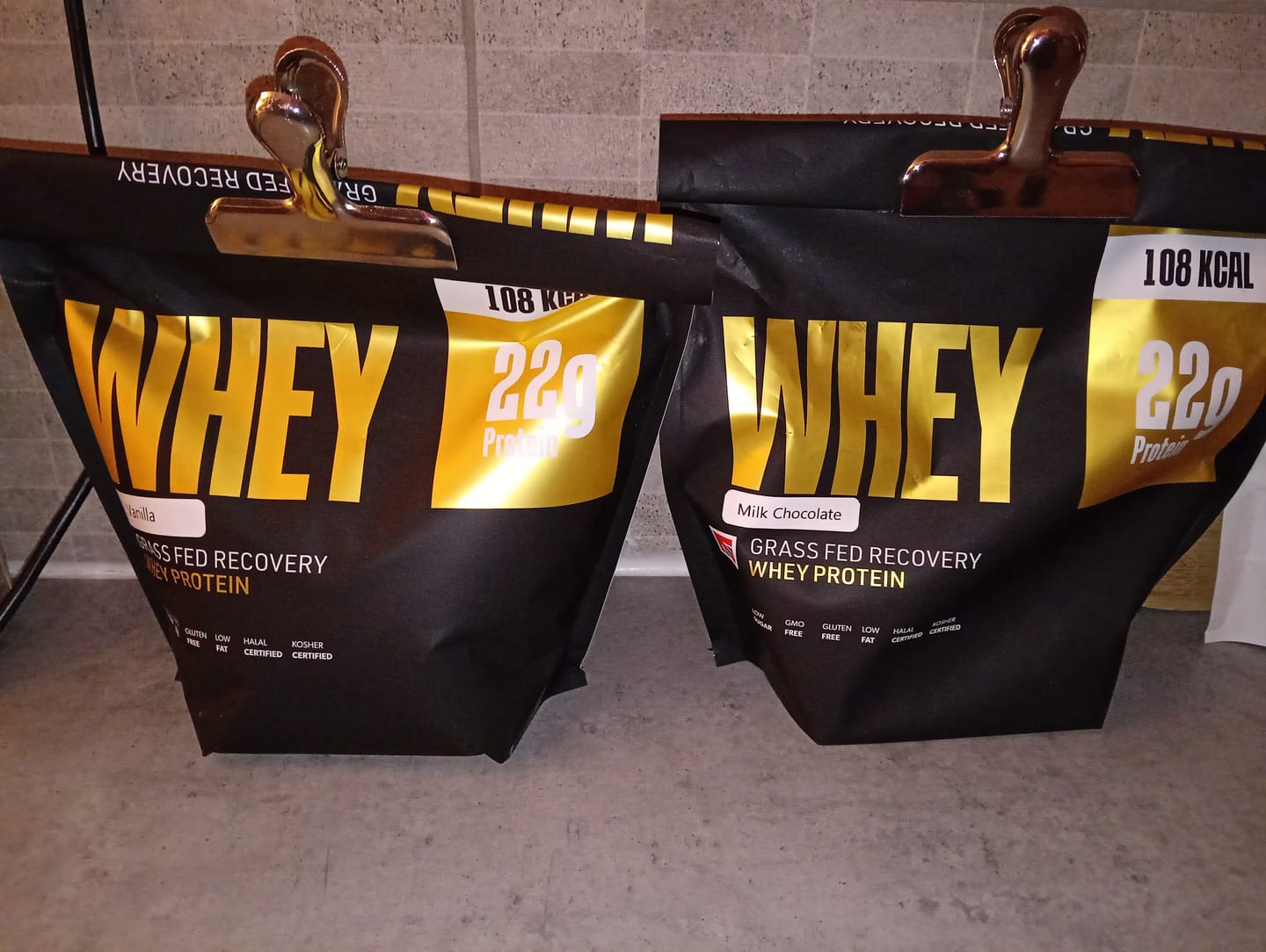Customer photo review of Grass Fed Whey Protein