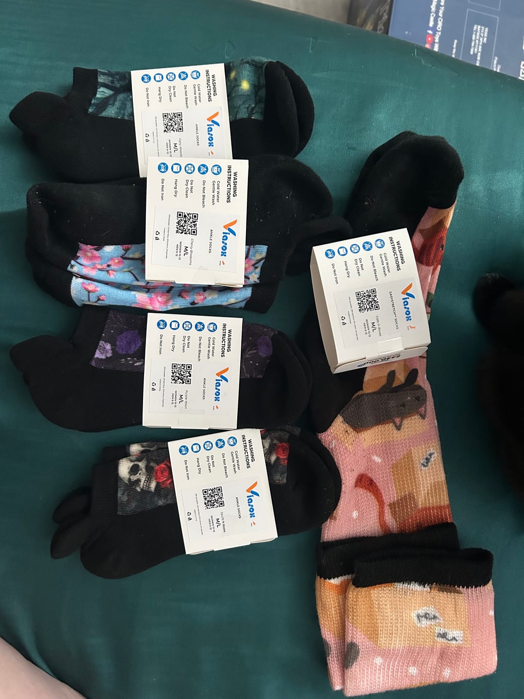 Customer photo review of Fairy Woods Ankle Socks