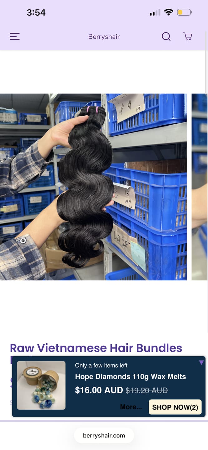 Customer photo review of Burmese Hair Body Wave Bundles