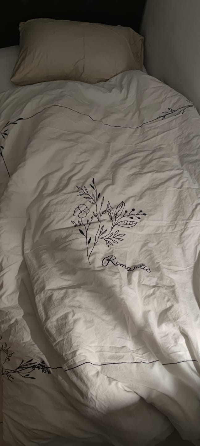 Customer photo review of ציפה לשמיכה כותנה לבן - Ekko Cotton
