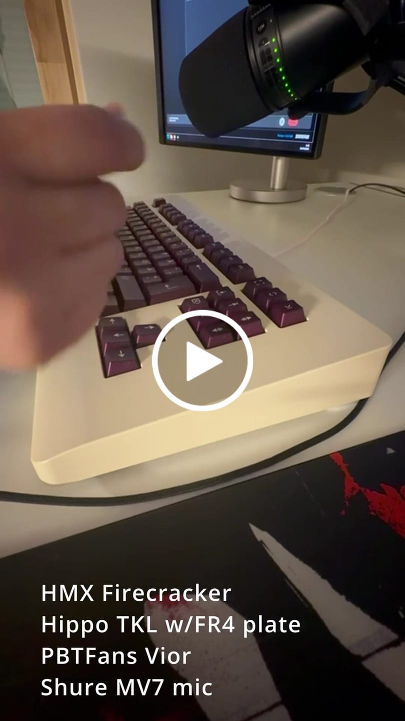 Customer video review of HMX FIRECRACKER TACTILE SWITCH FACTORY LUBED EDITION (10PCS)