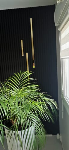 Customer photo review of Profilé U doré Pour Panneau acoustique bois
