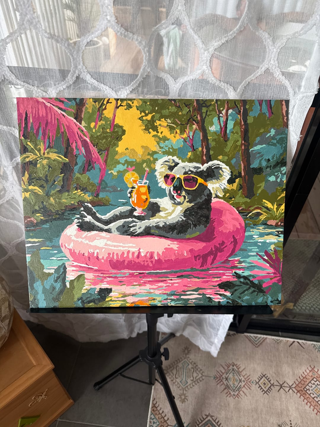 Customer photo review of Cool Koala | Paint by Number