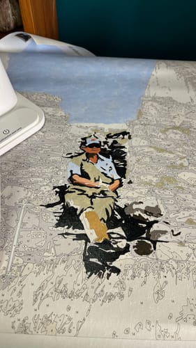 Customer photo review of Custom Paint By Numbers