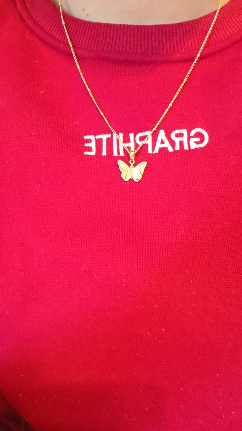 Customer photo review of Patience & Hope Necklace