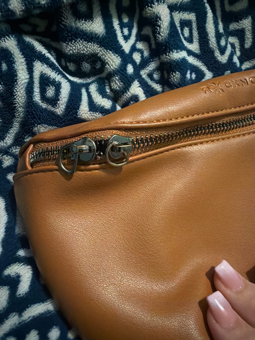 Customer photo review of Infinity Belt Bag - Cognac