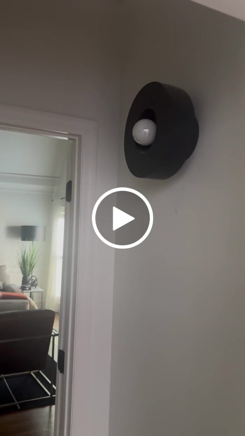 Customer video review of Scandinavian Minimalist Red Velvet Round Single Ceiling Light