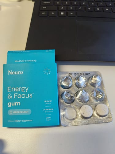 Customer photo review of Energy & Focus Gum
