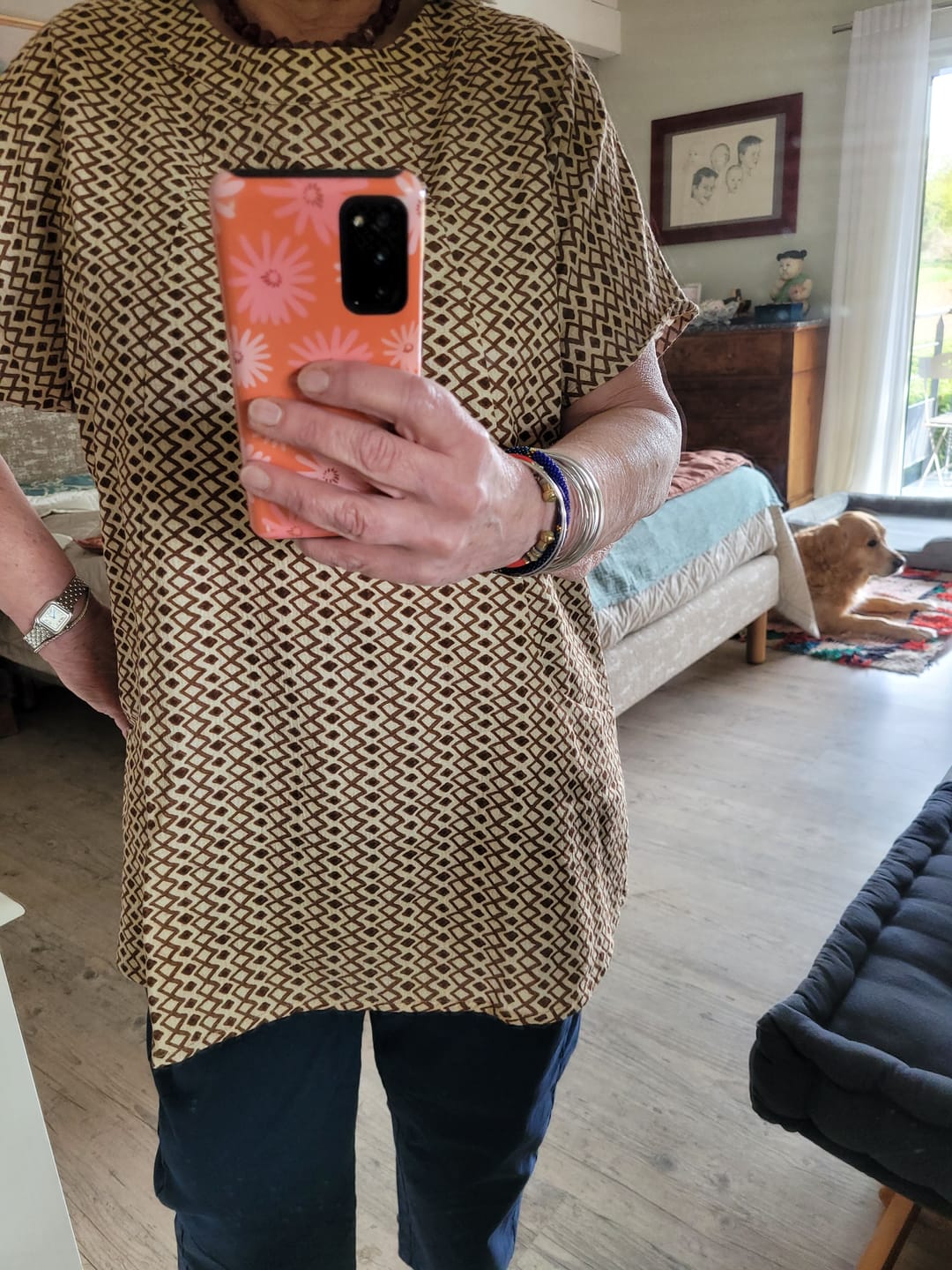 Customer photo review of Tunique Elise - Mosaïque cacao