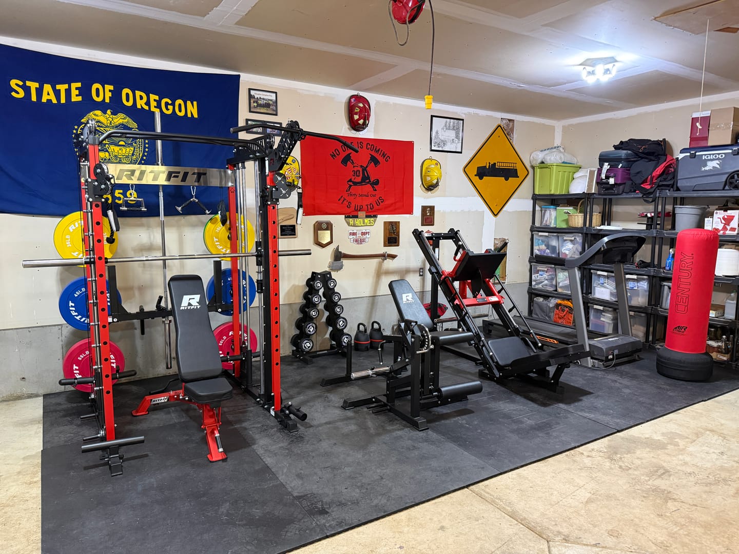 Customer photo review of RitFit M1 PRO Smith Machine Home Gym Package Comprehensive All-In-One Workout System