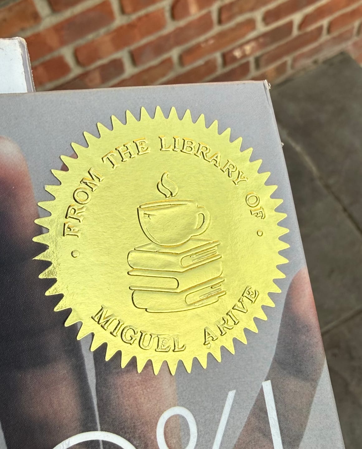 Customer photo review of Custom Book Embosser