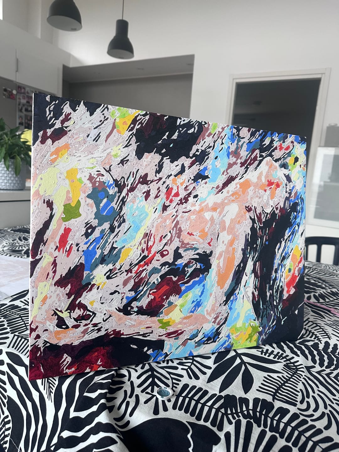 Customer photo review of Two Lovers | Paint by Numbers