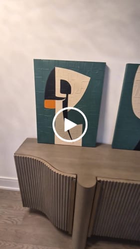 Customer review photo for Abstract Painting Set of 3 #SP149