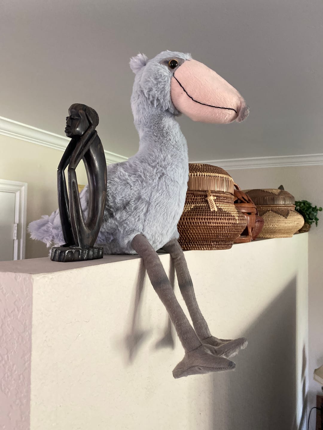 Customer photo review of Shoebill Stork Bird Soft Stuffed Plush Toy