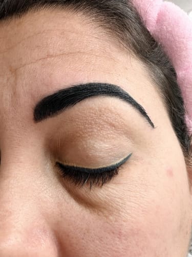 Customer photo review of 3D Eyebrow Dye Cream