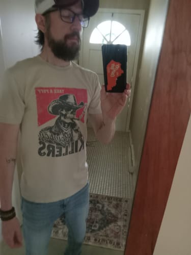 Customer photo review of Cowboy Killers T-Shirt