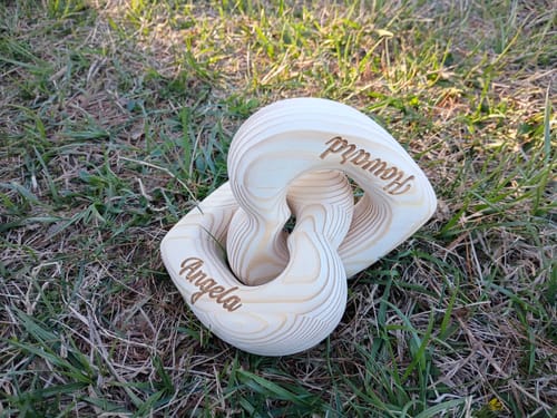 Customer photo review of Romantic Couple - Personalized Infinity Heart Sculpture