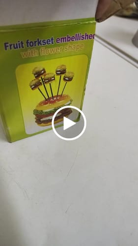 Customer video review of Fruit Shape Fork Set