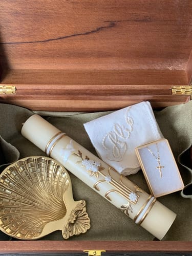 Customer photo review of Baptism Candle - San Giacomo