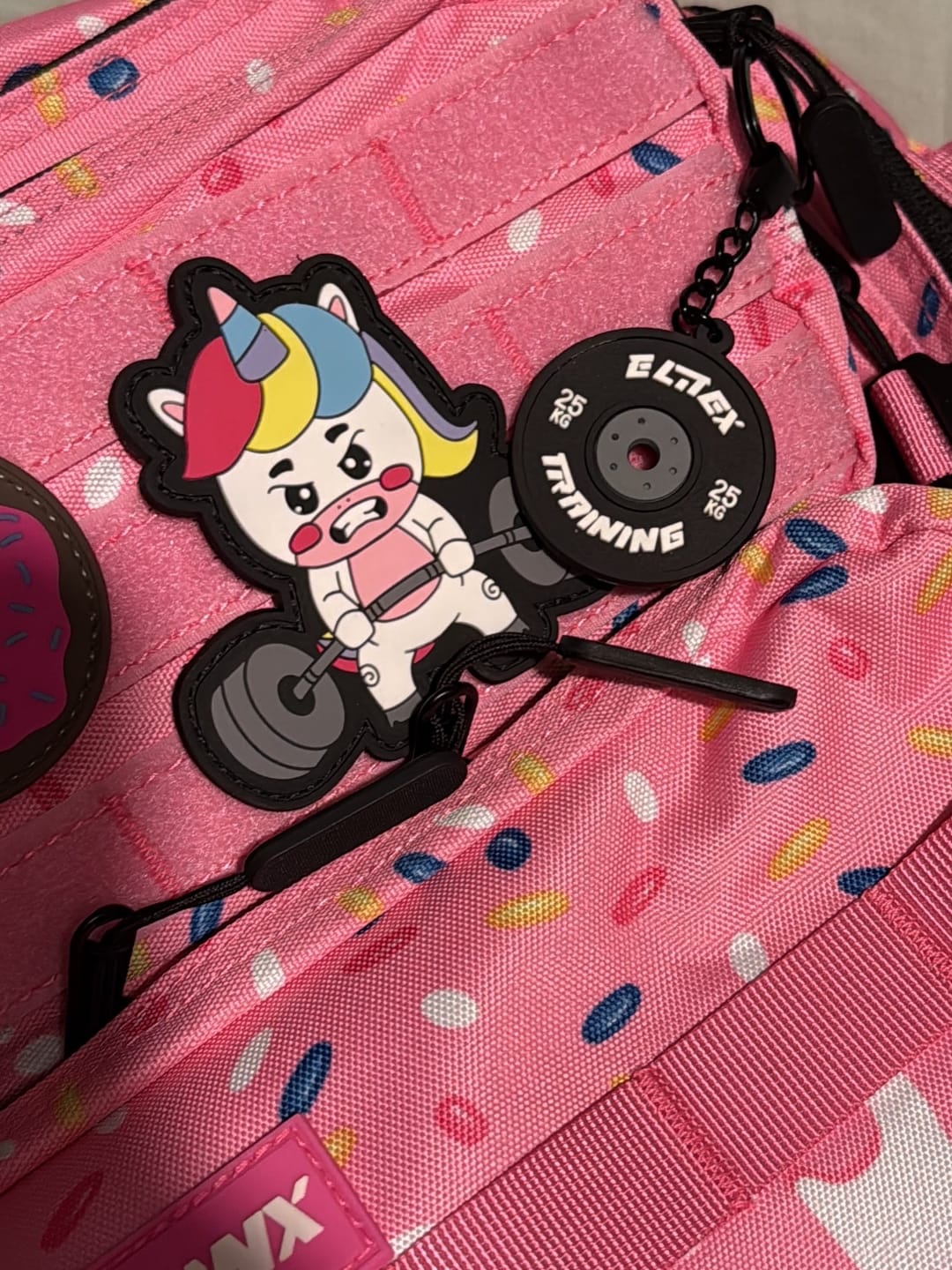 Customer photo review of Parche Unicornio Bodybuilder