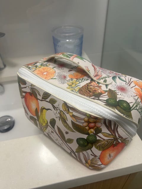 Customer photo review of Cosmetic bag Golden Hour