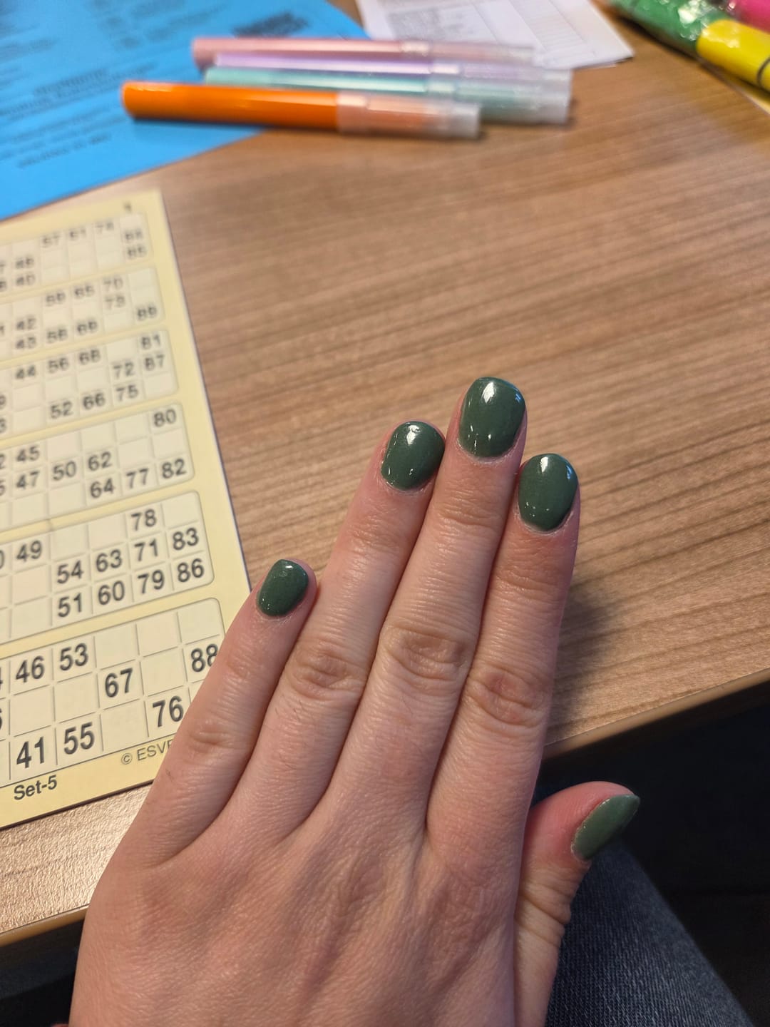 Customer photo review of Warm Olive Dipping Powder