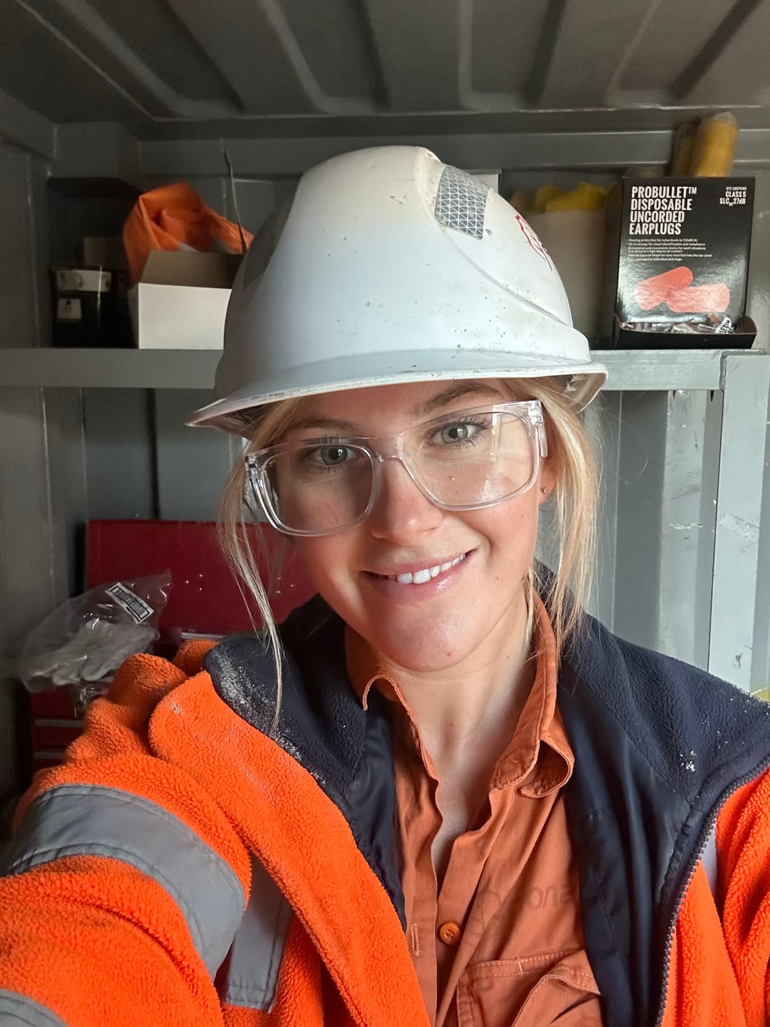 Customer photo review of Browse Black Tortoise Polarised Safety Glasses