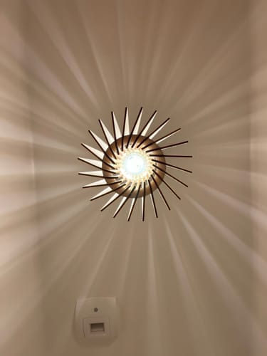 Customer photo review of Ambre teinté Chêne | Suspension